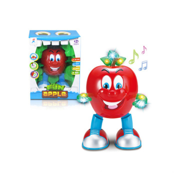 Cartoon Children Battery Operated Dancing Apple Toy (H4871011)